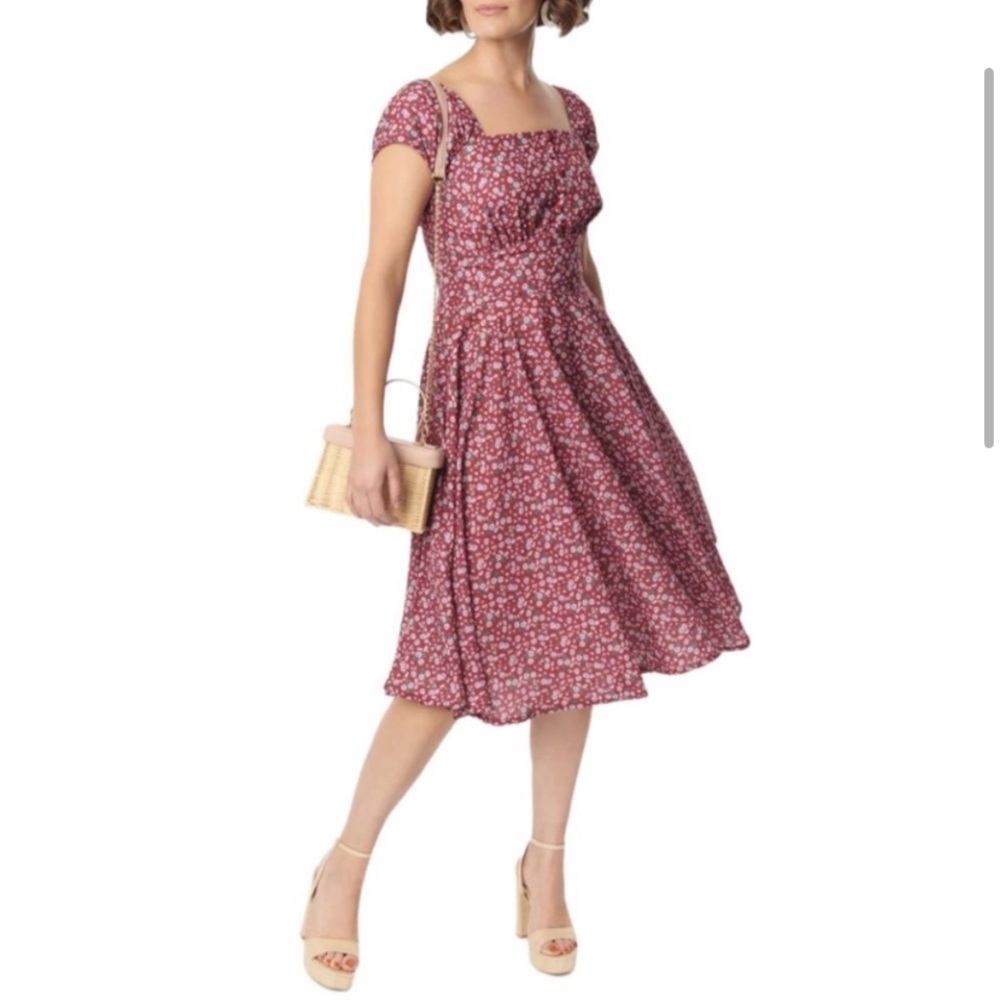 Timeless London Aaliyah Dress Retro‎ Floral Pinup With Pockets Size 22